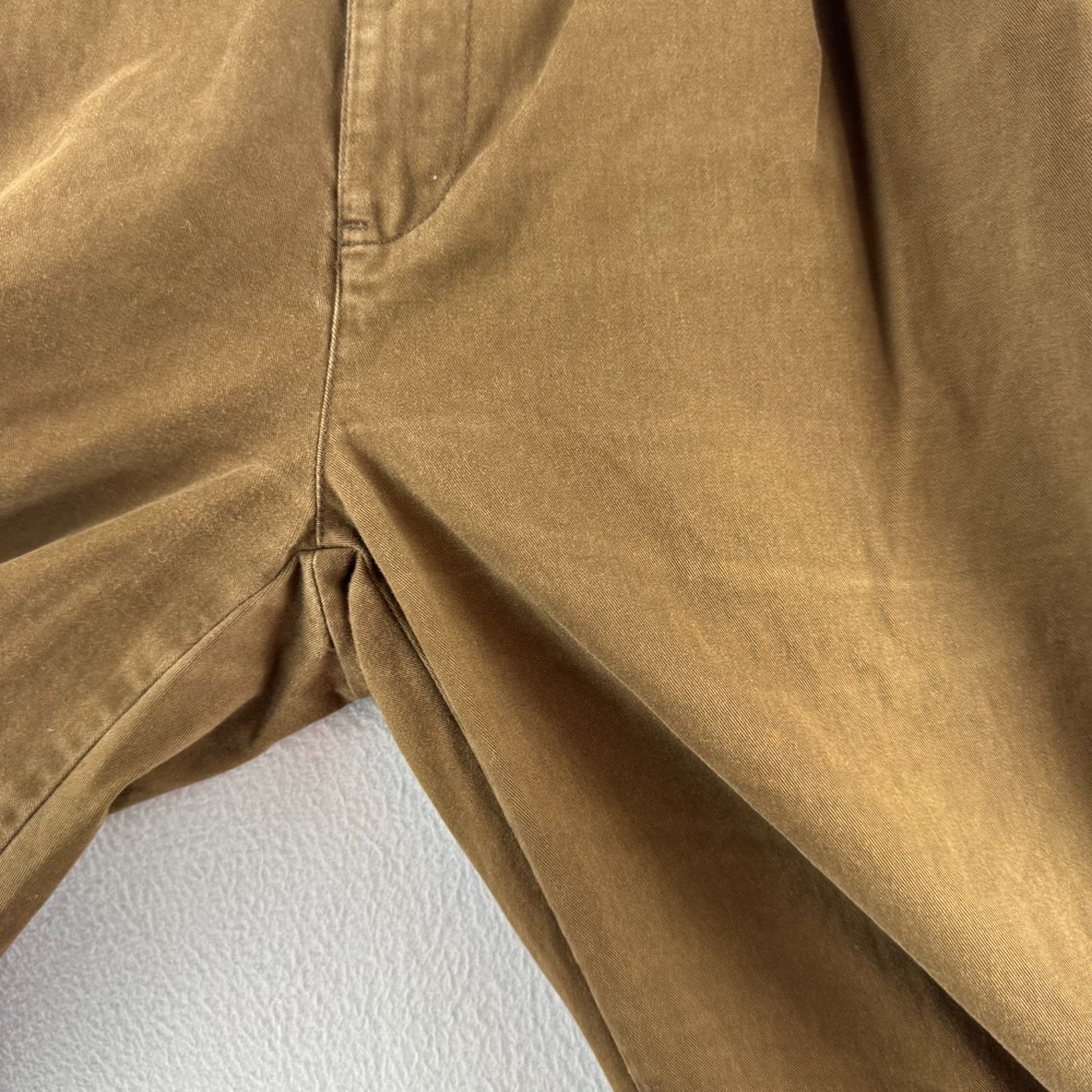 Vintage Polo Ralph Lauren Pants Mens 36x30 (Fits 35x29) Brown Pleated Cotton - Picture 3 of 16